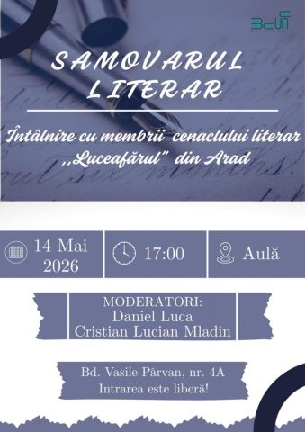 14.05.2026, SAMOVARUL LITERAR