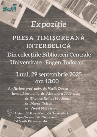 2025 09 29 Expo Presa Timisoreana interbelica2