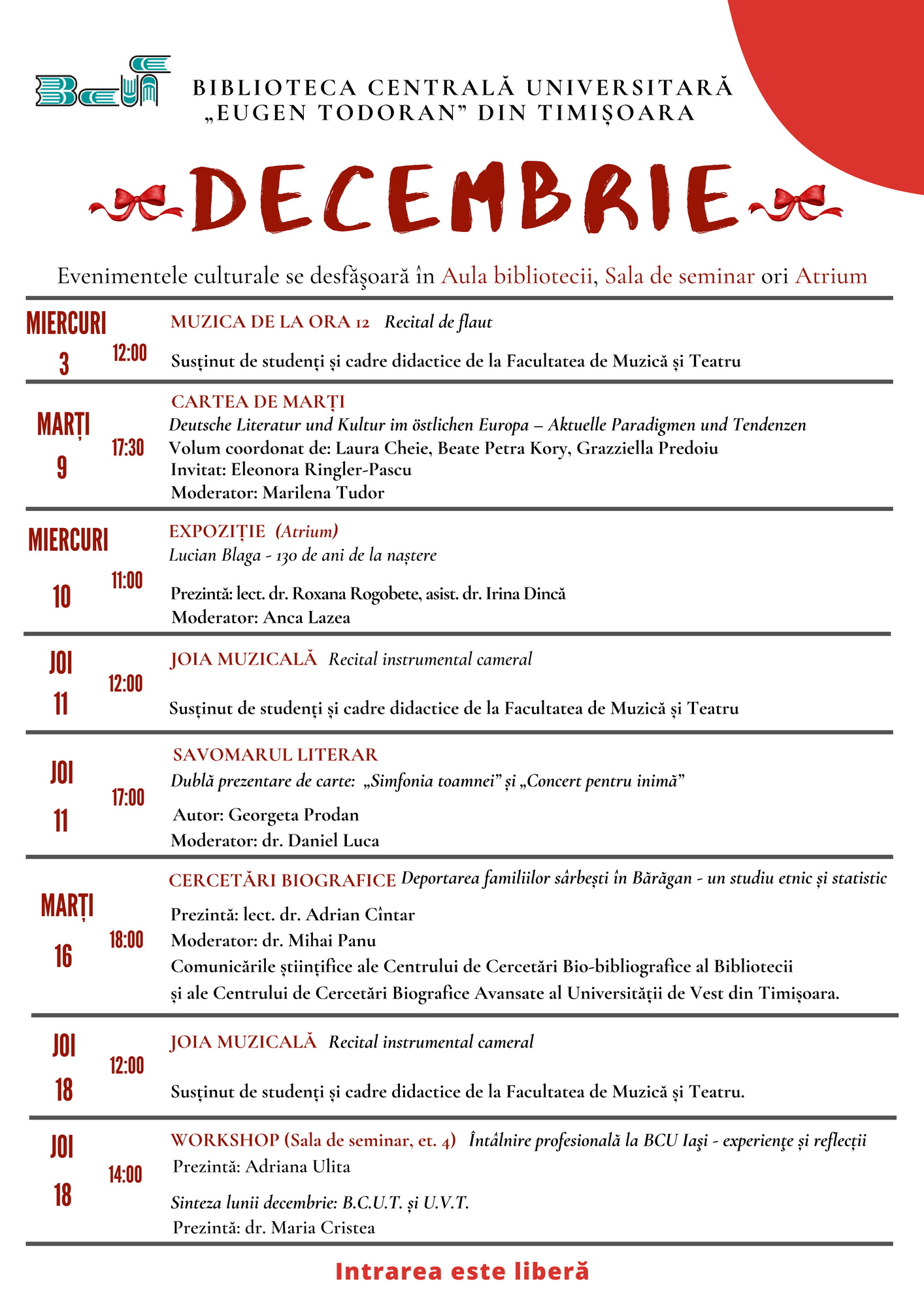 2025 12 Calendar Evenimente Decembrie 2025