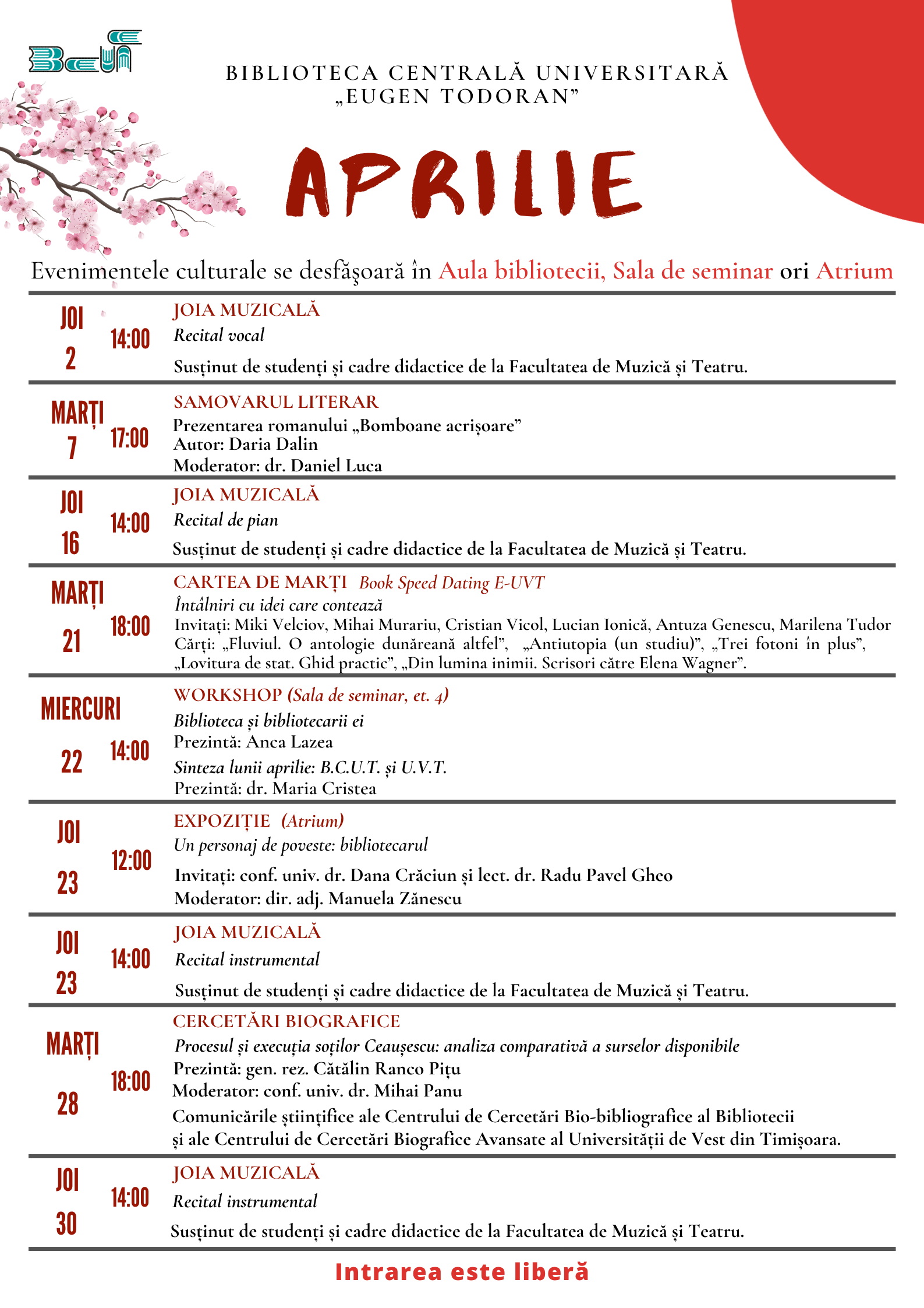 2026 04 Calendar Evenimente Aprilie 2026