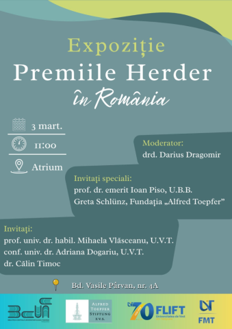 Expoziția Premiile Herder în România