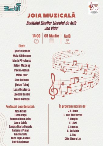 JOIA MUZICALĂ (5 martie 2026)
