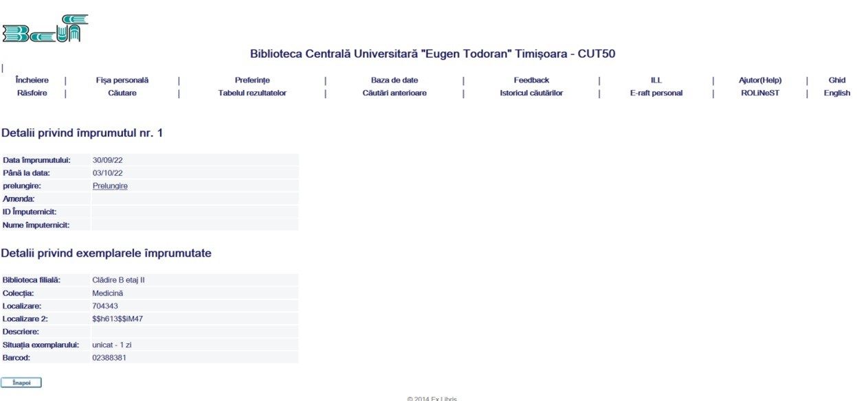 Prelungirea publicațiilor împrumutate pasul 5b Prelungirea publicațiilor împrumutate pasul 5b