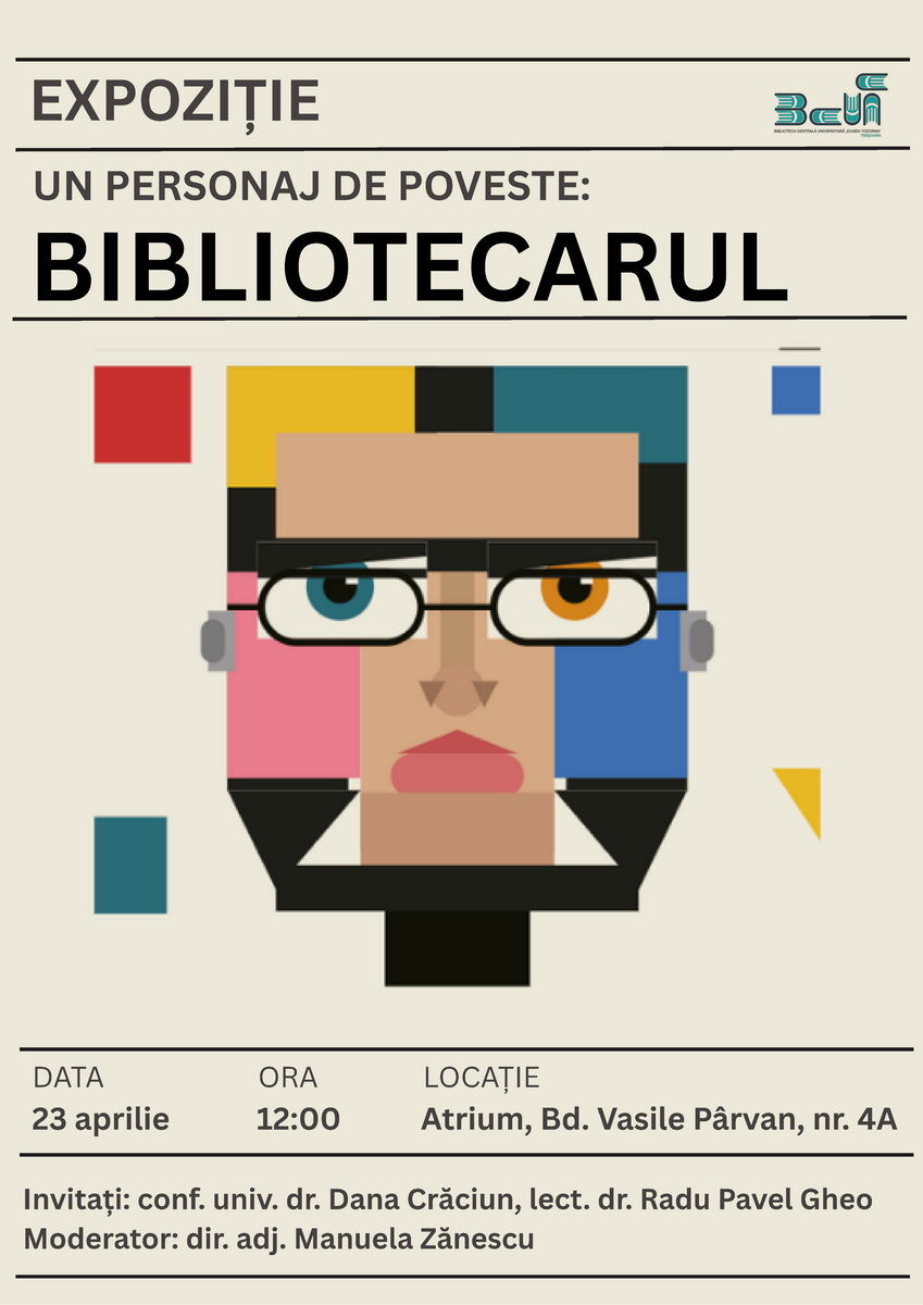 23.04.2026, Expoziție, un personaj de poveste, bibliotecarul